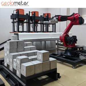 Concrete test block compressive strength test machine